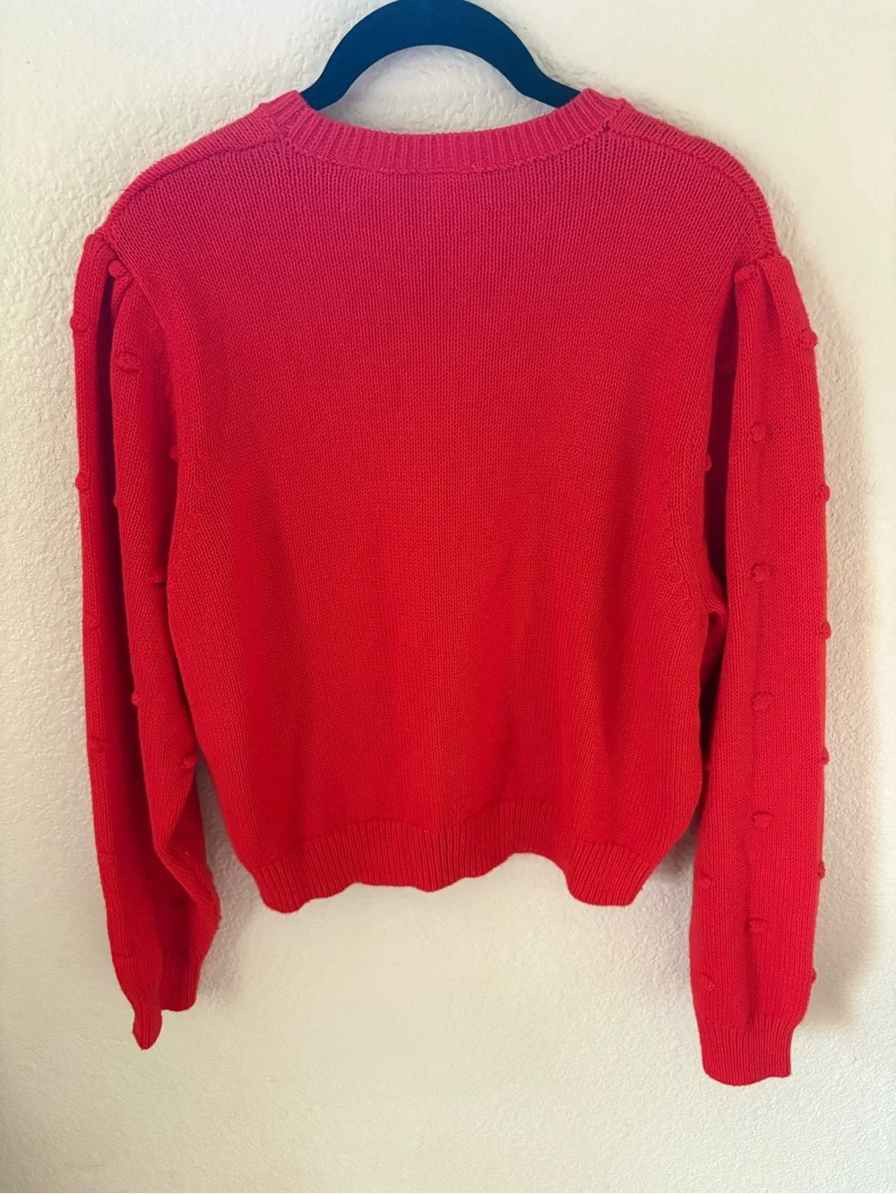 Levi’s crewneck Textured Pom-Pom Red Women's Sweater